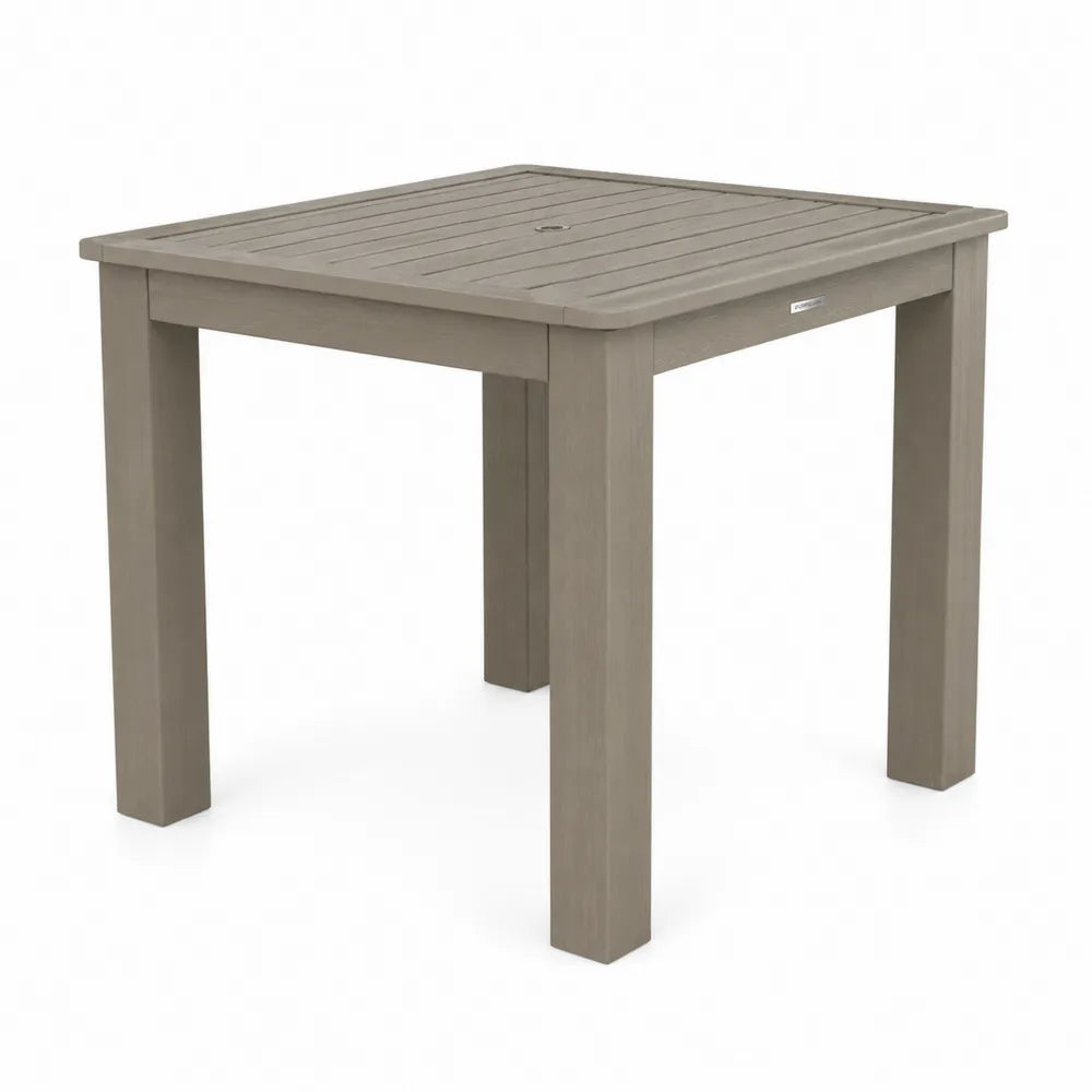 Quadratischer Tisch aus Polypropylen 80x80x70cm Sand