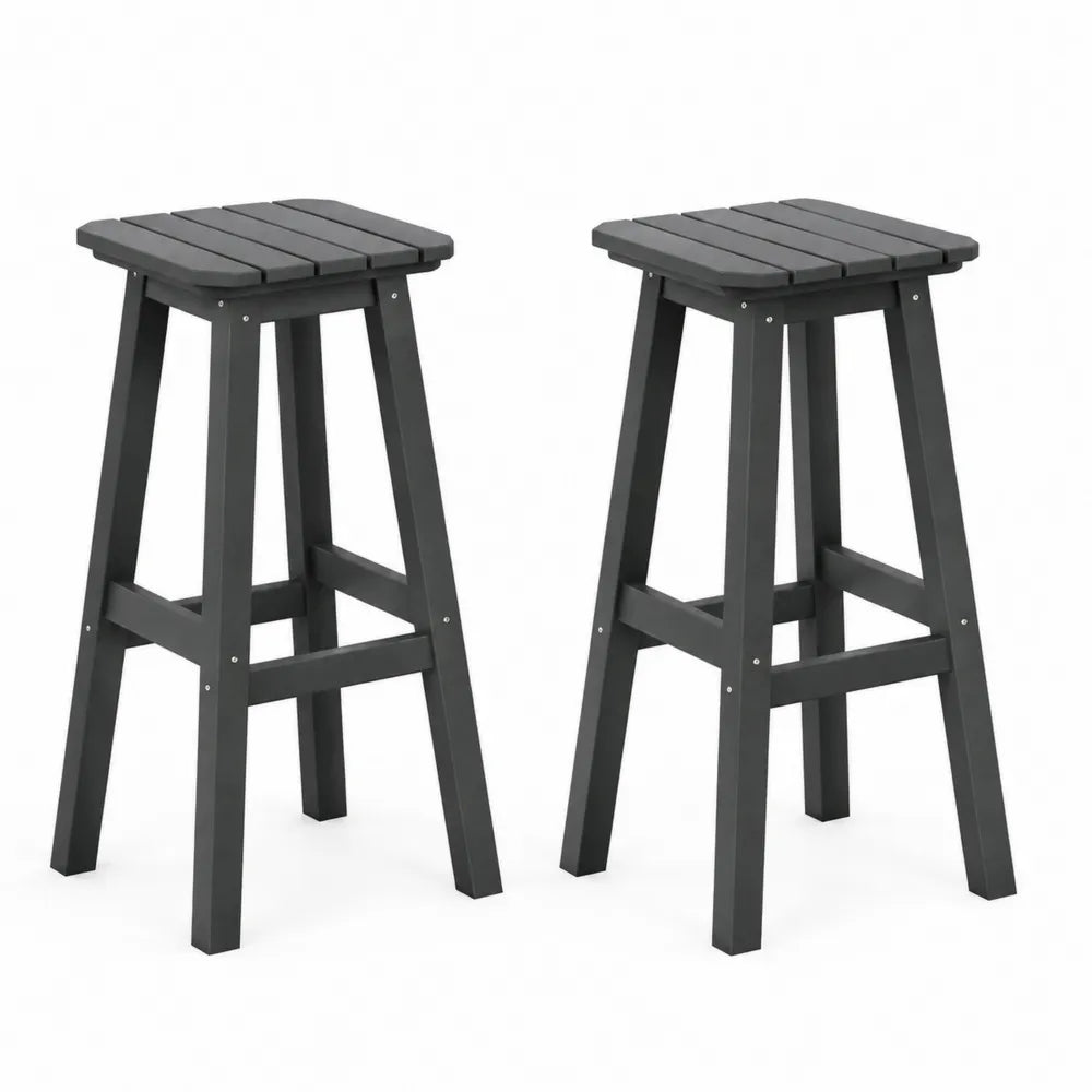 2er Set Barhocker Holz Kiefer 75 cm
