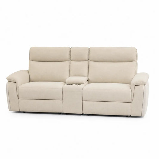 3-Sitzer Sofa aus Polyestergewebe mit Relaxfunktion