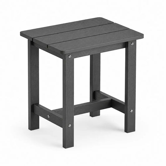 Beistelltisch aus Kunststoff in Schwarz 45x35x55 cm