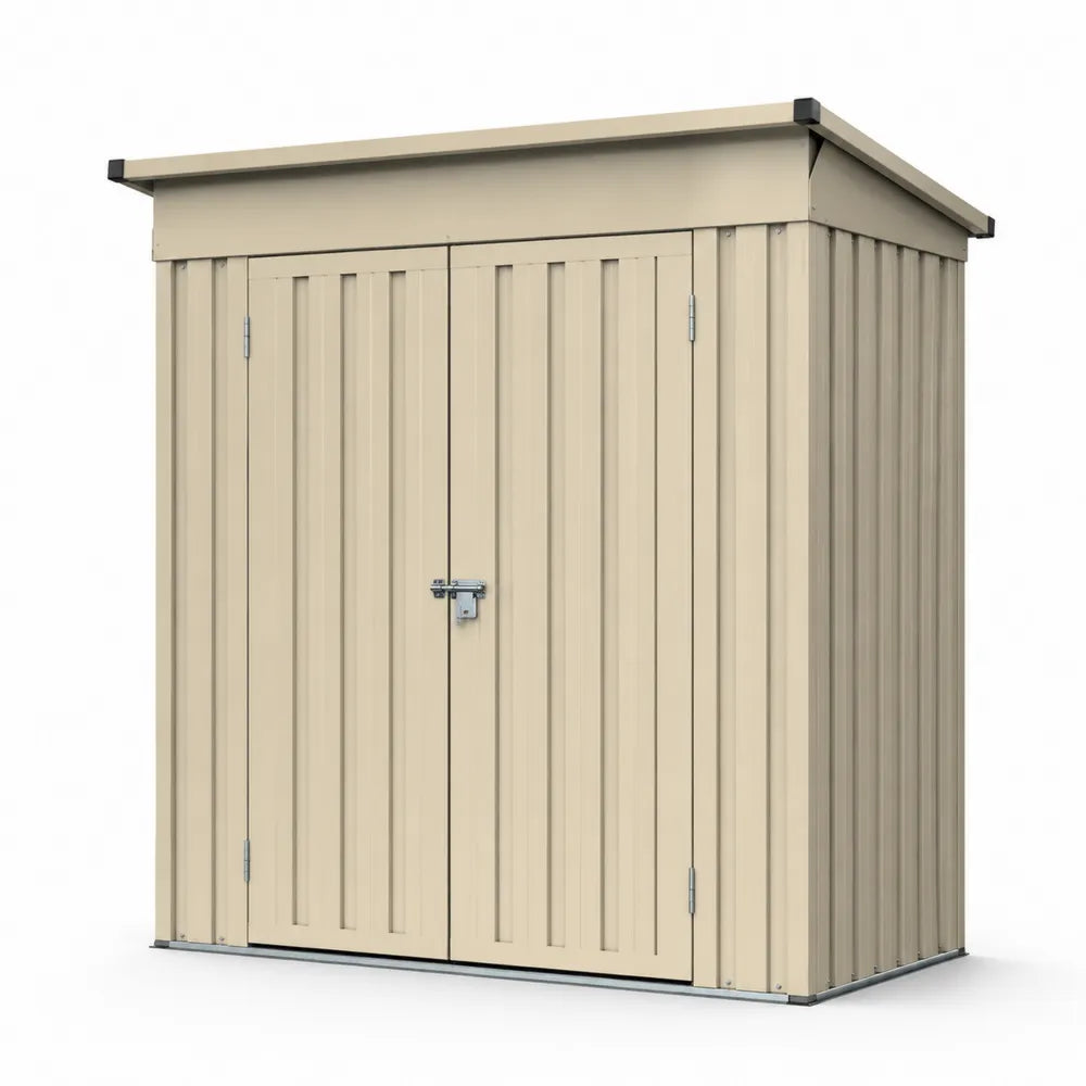 Stahl Geräteschuppen Beige 185x159x183 cm