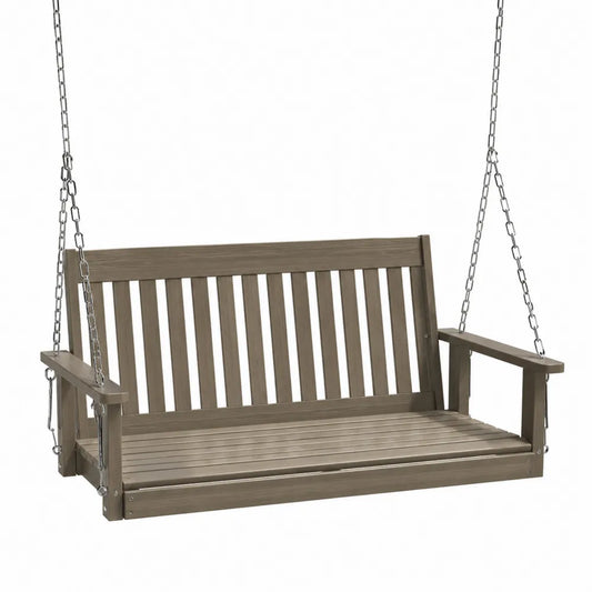 Gartenschaukel aus Teakholz Braun 120cm