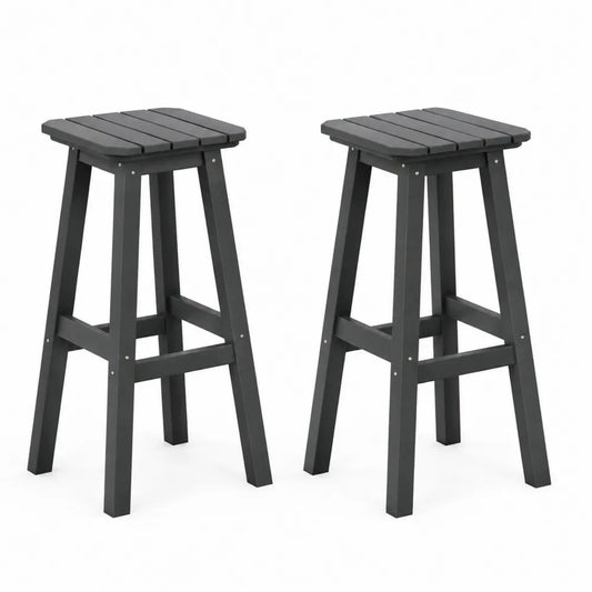 2er Set Barhocker Holz Kiefer 75 cm